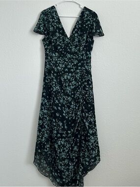 vintage INC mesh sheer ditsy floral maxi dress y2k